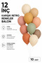10 Pieces 12 Inch Medium Size Mixed Color Balloon Set |   Decor Balloon |   Mixed Color Balloon Set