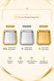 Premium Knitted Series 6-Piece Square Presentation Tray 23X23 cm Promise Engagement Coffee Presentation Tray - 6