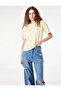 Cotton Comfortable Fit Stone Detailed Crew Neck Short Sleeve T-Shirt