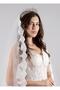 Long Wedding Dress Veil 220 Cm French Lace Silk Tulle Wedding And Bridal Veil