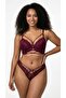 Katty Bra Push up Bra Set with Plum Lace Support and Lift