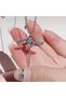 Women's Stainless Steel Silver Zircon Stone Love Angel Necklace with Movable Wings - 6