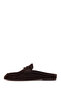 Women's Brown Suede Leather Slippers 26Pfd551610 - 3