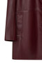 Emma Women's Burgundy Long Leather Coat 25Wge5606U4 - 5