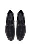 Men's Black Buckle Leather Shoes, Casual Loafer 26Sfd670918 - 4