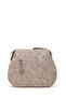 Women's Beige Long Strap Nubuck Crossbody Bag 26Sbd2101V3 - 3