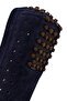 Women's Navy Blue Suede Leather Loafer 26Pfd290610 - 8