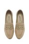 Women's Beige Suede Leather Shoes, Masculine Loafer 26Pfd130010 - 4