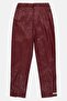 Women Regular Fit High Rise Solid Bootcut Pants, Maroon - 3