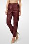 Women Regular Fit High Rise Solid Bootcut Pants, Maroon