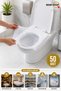 50 Pieces of Disposable Transparent Toilet Seat Covers - Hygienic Disposable M-121