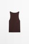 Halter yaka ince triko top - 8