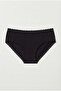 Women's Triple Cotton Hipster Panties 4378 Black Color - 2