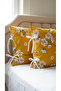2 Pieces of Floral Patterned Lace-Up Cotton Fabric Pillowcases