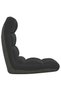 Scaun de podea pliabil, negru, material textil - 4