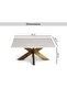 Faroe Coffee Table Marble - White & Antique Brass - 8