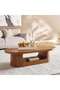 Ezra Coffee Table Oval - Dark Oak