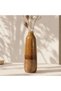 Shizuka Stoneware Strata Vase 12.5x12.5x41cm - Brown
