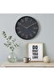 Haaris Wall Clock Dia 30.6cm - Black