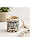 Eleni Ethnic Mug 300ml -black & Beige