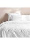 Brush Jacquard Tufted King 3-piece Duvet Cover Set 230x220cm - White - 2