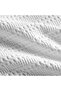 Waffle Stripe 3- Piece Super King Duvet Cover Set 260x220cm - White - 5