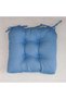 Tonal Water Repellant Digital Printed Outdoor Filled Chair Pad 40x40x5cm - Blue - 2