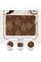 Savanna Spot 4piece Faux Leather Placemat Set 30x45cm - Brown - 4