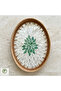 Nabil Handmade Mosaic Rattan Serving Tray – Bohemian Decorative Coffee and Presentation Tray