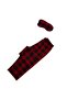 Father-Son Boy Cotton Milan Fabric Red Plaid Shirt Collar Buttoned Sleep Band Short Sleeve Pajama Set - 5