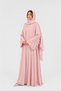Noir Petal Luxe Abaya with Inner & Matching Hijab | Get a FREE Mystery Abaya - 5