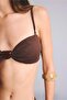 Regular Fit Thin Strap Brown Bikini Top E4372Ax26Sm - 4