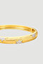 Star Detailed Handcuff Bracelet - Gold - 2