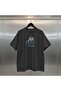 Life Is Art Digital Print Oversize Unisex Black T-Shirt