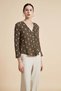 Printed V-Neck Top - 2