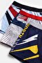 Boys' 3-Piece Cotton Boxer Briefs with Printed Comfort-Focused Design (7235-3) - 3
