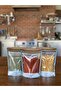Storage Bag with Wooden Lid and Jar Appearance (10 Pieces - 700 ml) - 5