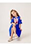 Girl's Short Sleeve Lycra Combed Cotton Printed Dress - 3
