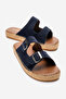 Matti Beige Suede Buckle Light Cork Sole Men's Slippers - 2