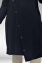 68006 Plus Size Combed Cotton Tunic with Button Detail on the Placket - Black - 2
