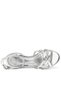 Belle Silver Thick Heeled Girls' Evening Dress Shoes - 8