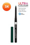 قلم تحديد العيون المقاوم للماء من Glimmersticks مع مصعد لامع، مجموعة ثلاثية من Emerald Glow - 3