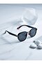 Rune Men's Uv400 Protected Square Pentagonal Bone Steel Stainless Anti-Tarnish Metal Sunglasses - 4