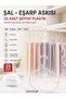 25 Pieces Transparent Plastic Shawl Hanger Scarf Hanger Foulard Scarf Closet Organizer - 3