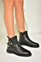 T312124709 Black Low Heeled Women's Boots - 4