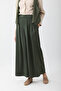 Pleated Wide Leg Trousers Khaki - 3