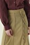 Seam Detail Skirt Light Khaki - 3