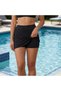 Black Shorts Skirt Bikini Bottom - 3