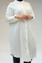 58092 Large Size Double Button Detailed Muslin Shirt - Ecru - 2