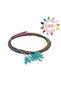 Lc/Pc Multimode Loose Buffer Om3 2 Meter Fiber Optic Pigtail 12 Colors